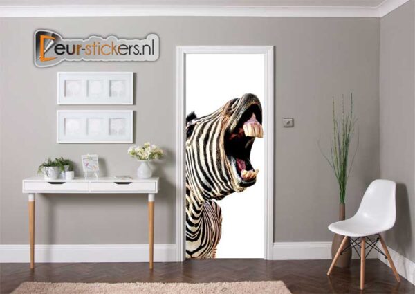 Deursticker-zebra