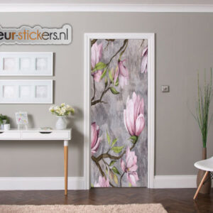 deursticker magnolia pastel