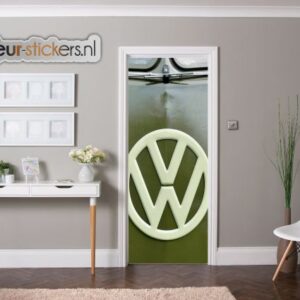 deursticker vw groen